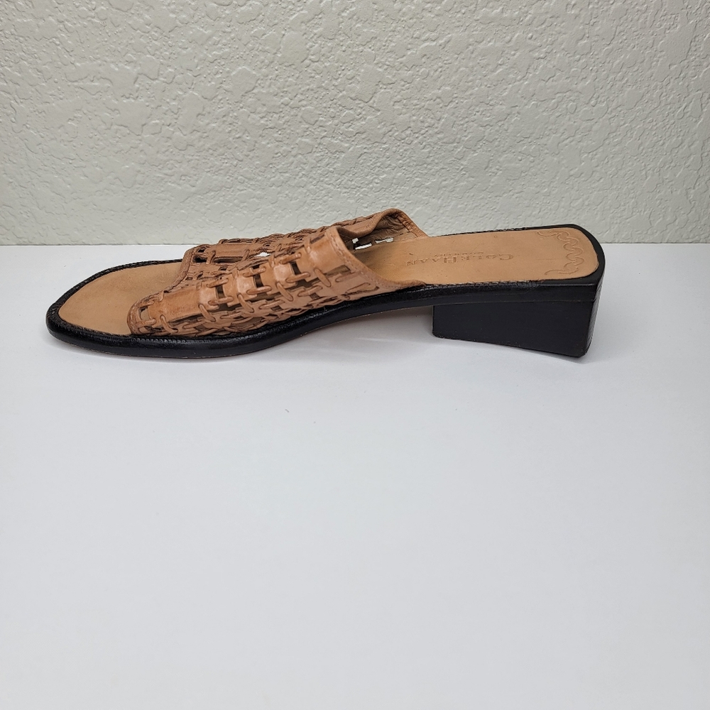 Cole Haan Womens Country Woven Leather Square Toe Slip On Sandals Size 8.5 - Picture 6 of 11